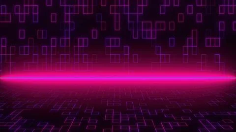 Abstract technology background with blocks Stock Illustration