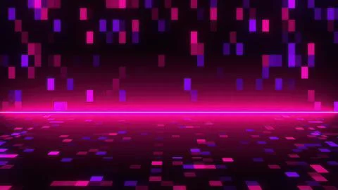 Abstract technology background with blocks Stock-Illustration