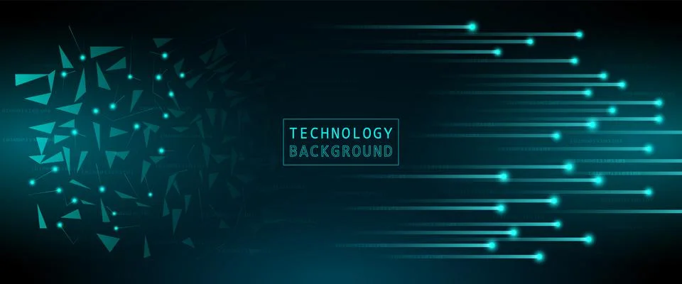 Abstract technology background , Blue abstract. Stock Illustration