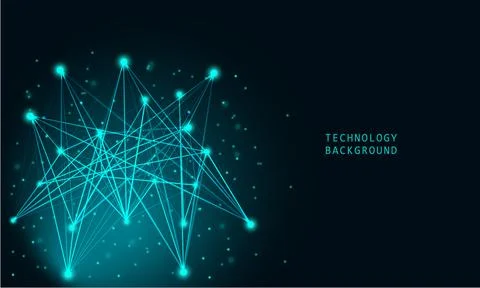 Abstract technology background , Blue abstract. 库存插图