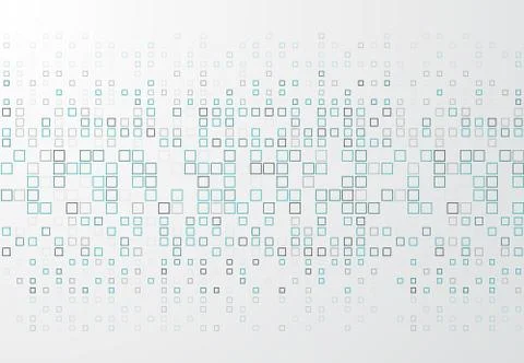 Abstract technology background with blue border squares pattern, Vector 스톡 일러스트