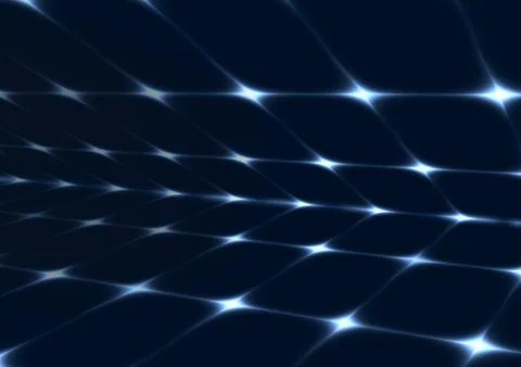 Abstract technology background with blue shining light Stock Illustration