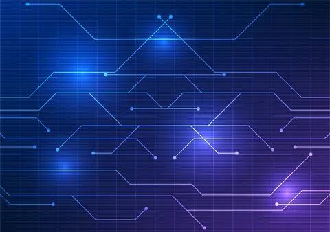 Abstract technology background. Chaotically stacked circuit board lines wit.. 스톡 일러스트