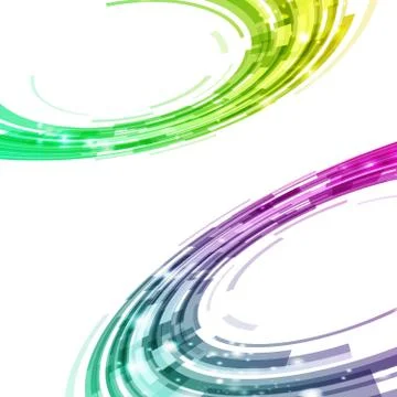 Abstract technology background circle ring orbit digital graphic Stock Illustration