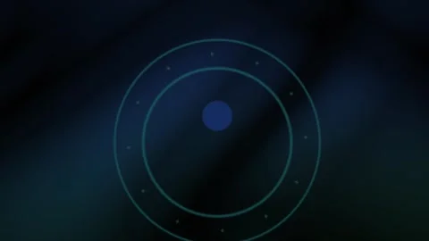 Abstract technology background with circles and dots. Stock Footage 337455478