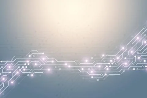 Abstract technology background with circuit board texture. Graphic design Illustrazione stock