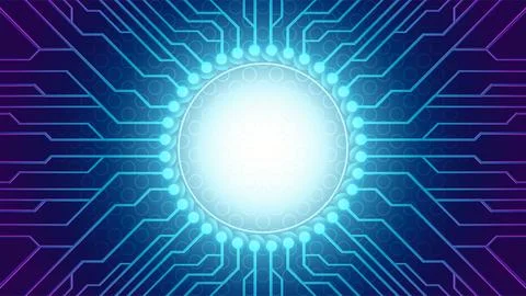 Abstract Technology Background. Circuit Board Technology Tree Pattern Vecto.. Illustrazione stock