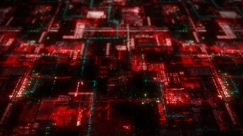 Abstract technology background of circuit electric signal and digital data co Stock Footage 114607862