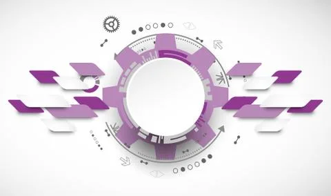 Abstract technology background. Cogwheels theme. 库存插图