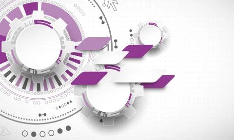 Abstract technology background. Cogwheels theme. Illustrazione stock