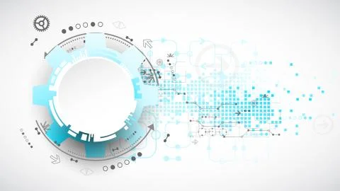 Abstract technology background. Cogwheels theme. Stockillustratie