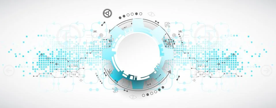 Abstract technology background. Cogwheels theme. Stock Illustration