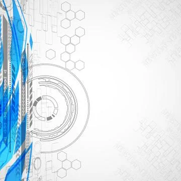 Abstract technology background with color lights Stockillustratie