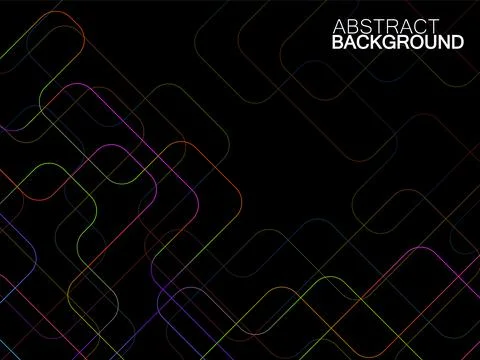 Abstract technology background with colorful communication lines. Vector Stock Illustration
