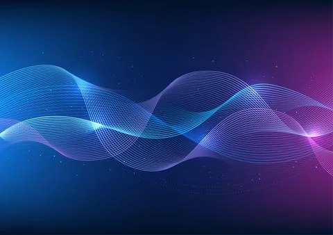 Abstract technology background The combination of particle dot into overlap.. 스톡 일러스트