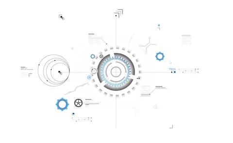 Abstract technology background. Communication concept, futuristic digital inn Stock Illustration