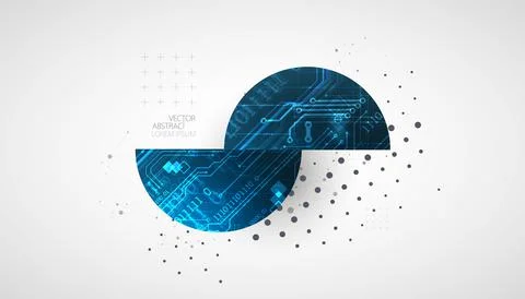 Abstract technology background. Communication concept, futuristic digital inn Stock Illustration