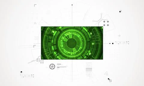 Abstract technology background. Communication concept, futuristic digital inn Stock Illustration
