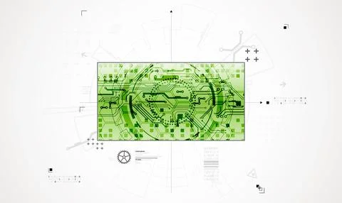Abstract technology background. Communication concept, futuristic digital inn Stock Illustration