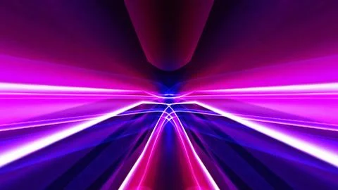 Abstract Technology Background, Computer Graphics, Cyberspace Cable Stock Illustration