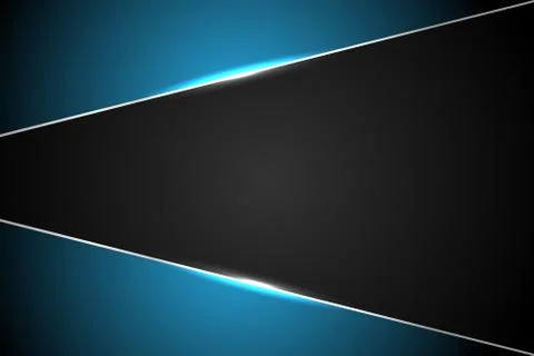 Abstract technology background concept metal blue on hi tech future design Stock Illustration