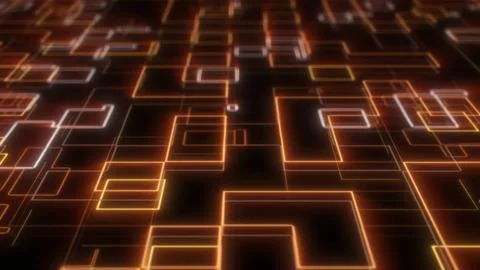 Abstract technology background concept. Transferring of big data Stock Illustration