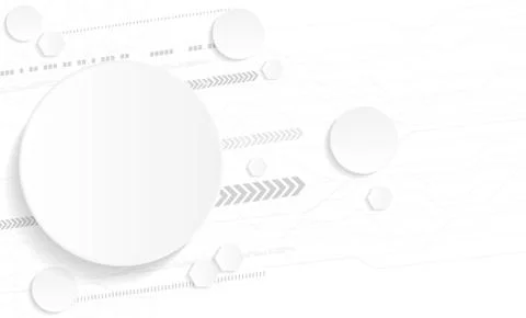 Abstract technology background concept with various technological elements Stock Illustration