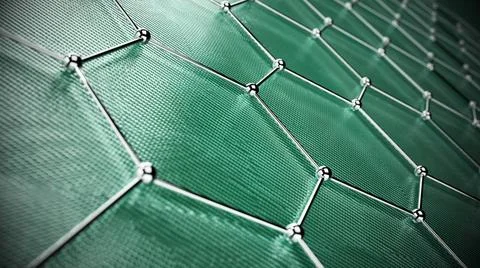 Abstract technology background with connected dots. 3D illustration Abstra... 写真素材