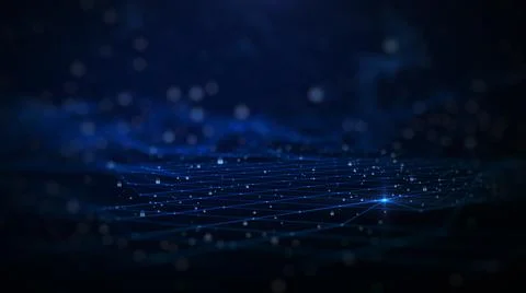 Abstract technology background. Connection structure.Big data visualization a Stock Illustration