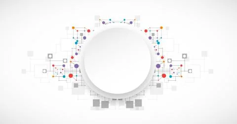 Abstract technology background connection theme. Stock Illustration