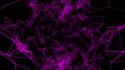 Abstract technology background. creative background with lines and dots Stock Footage 277001984