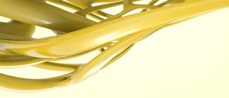 Abstract technology background Creative idea and Yellow Curves connection Stock Illustration