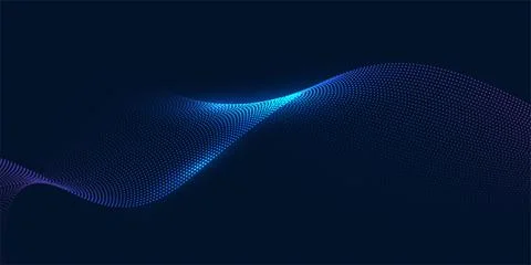 Abstract technology background, data, and curves are arranged in a row, sho.. Illustrazione stock