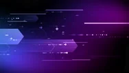 Abstract Technology Background. Development Process Motion In Cyber Space. Stock Footage