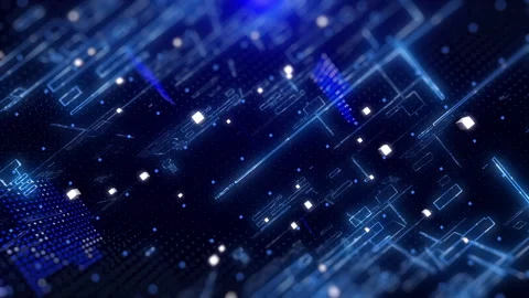 Abstract technology background of digital big data simulation code 스톡 동영상 330714676