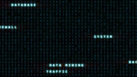 Abstract technology background with digital data code. Stock Footage 336189915