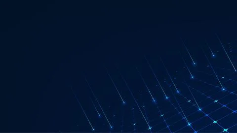 Abstract technology background digital grid with vertical light beams, repr.. 库存插图