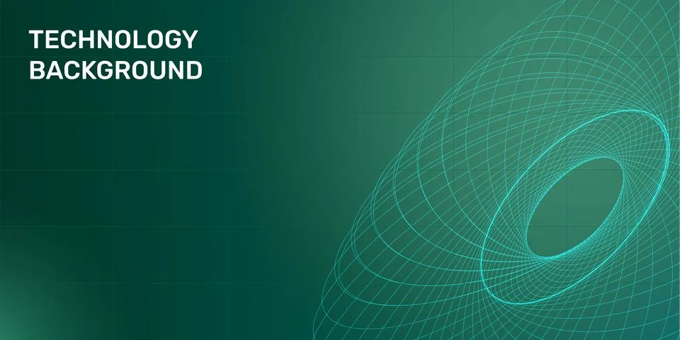 Abstract technology background with digital particle swirl and glowing data . 库存插图