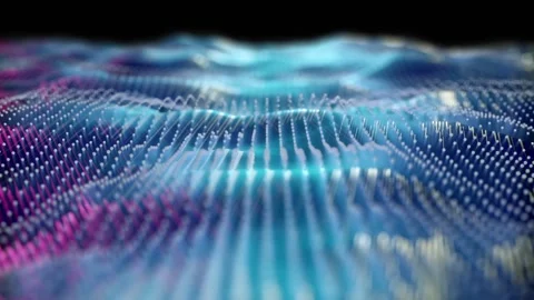 Abstract technology background. Digital waves. Stock Footage 302881110