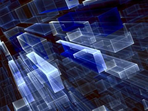 Abstract technology background - digitally generated image Stock Illustration