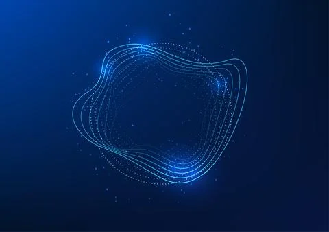 Abstract technology background, Dot Connected to the digital network Circul.. Stockillustratie