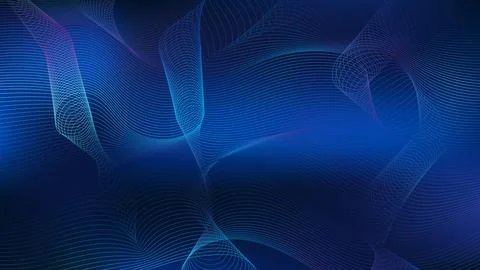 Abstract technology background featuring arranged line patterns with curved.. Stock Illustration
