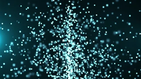 Abstract technology background with flying geometric shapes of squares Stock Footage 309141274