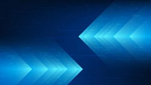 Abstract technology background with a forward arrow symbolizing industrial .. 스톡 일러스트