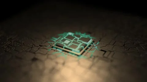 Abstract Technology Background – Futuristic Digital Flow Stock-Footage 316456218