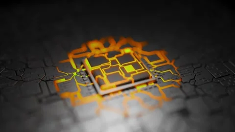 Abstract Technology Background – Futuristic Digital Flow Video stock 316456221