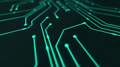 Abstract Technology Background – Futuristic Digital Flow Video stock 316456285
