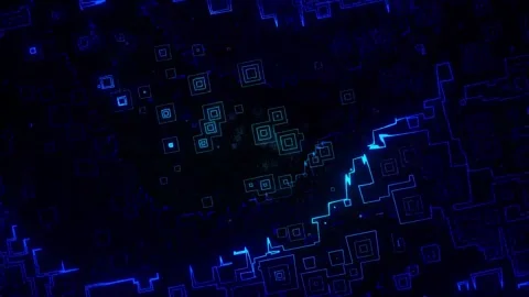 Abstract Technology Background – Futuristic Digital Flow Video stock 316456286