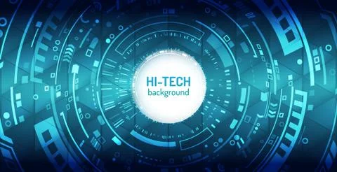 Abstract technology background. Futuristic digital innovation background. Stock Illustration
