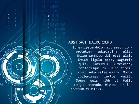 Abstract technology background with gear wheels pattern, vector illustration 스톡 일러스트